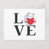 Liefde katten briefkaart (Voorkant)