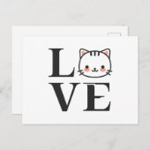 Liefde katten briefkaart (Voorkant / Achterkant)