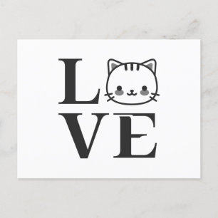 Liefde katten briefkaart