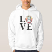 Liefde katten en meditatie hoodie (Voorkant)