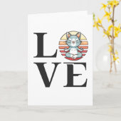 Liefde katten en meditatie kaart (Gele Bloem)