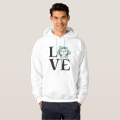Liefde katten hoodie (Voorkant volledig)