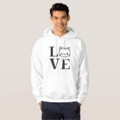 Liefde katten hoodie (Voorkant volledig)