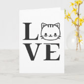 Liefde katten kaart (Gele Bloem)