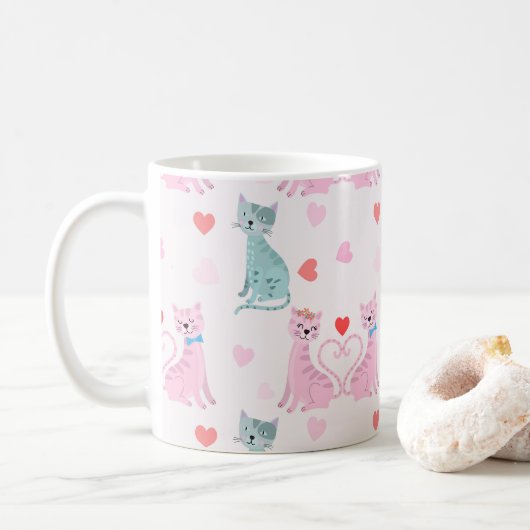Liefde Katten Koffiemok (Met donut)