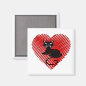 Liefde katten magneet (Voorkant / Achterkant)
