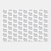 Liefde katten — papierbladen pakken inpakpapier vel (Voorkant 3)