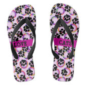 Liefde Katten Poot Print Teenslippers (Voetbed)