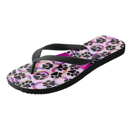 Liefde Katten Poot Print Teenslippers (Schuin)
