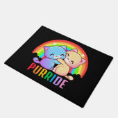 Liefde Katten Regenboog Deurmat (Schuin)