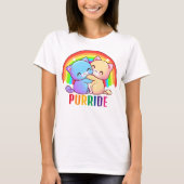 Liefde Katten Regenboog T-shirt (Voorkant)