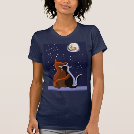 Liefde katten t-shirt (Voorkant)