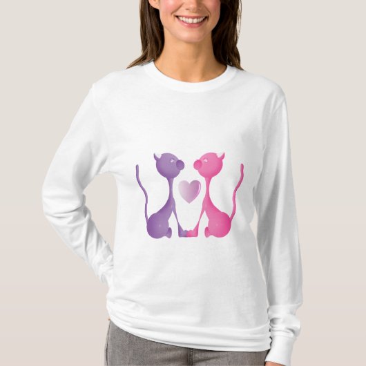 Liefde Katten T-shirt (Voorkant)