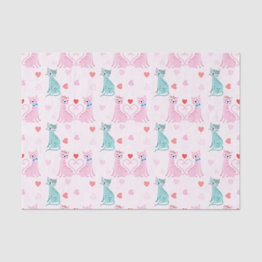 Liefde Katten Tissuepapier (Voorkant)
