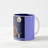 Liefde katten tweekleurige koffiemok (Voorkant rechts)