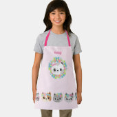 Liefde Kawaii Katten en Kittens -Schattig Baker Ka Schort (Insitu)