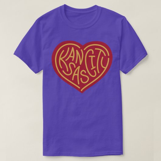 Liefde KC rood x geel T-shirt (Design voorkant)