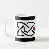 Liefde Keltische knoop Koffiemok (Links)