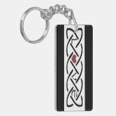 Liefde Keltische knoop Sleutelhanger (Voorkant Links)