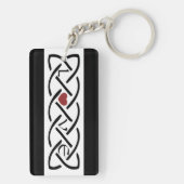 Liefde Keltische knoop Sleutelhanger (achterkant)
