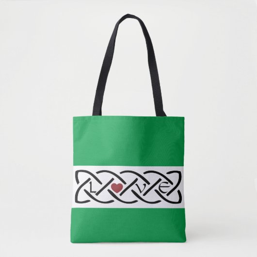 Liefde Keltische knoop Tote Bag (Voorkant)