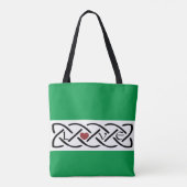 Liefde Keltische knoop Tote Bag (Achterkant)