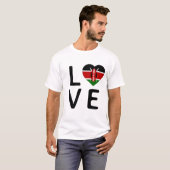 Liefde - Kenia Flag T-shirt (Voorkant volledig)