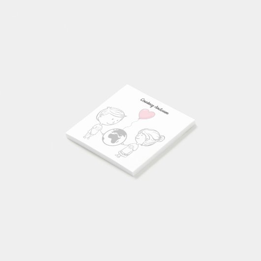 Liefde kent geen afstand Post-it Notes (Schuin)