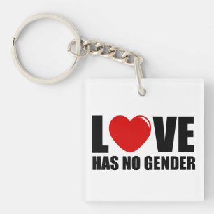 Liefde kent geen geslacht sleutelhanger