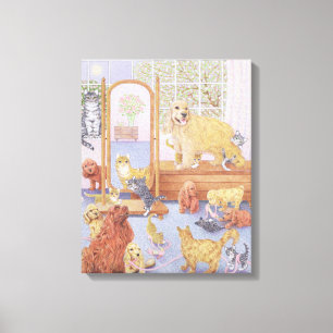 Liefde kent geen grenzen canvas afdruk