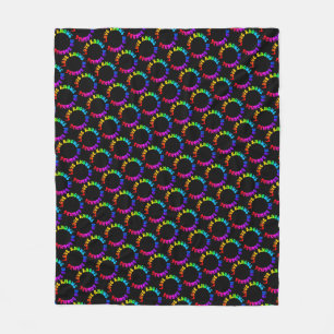 Liefde kent geen grenzen Rainbow Circle LGBTQ+ Fleece Deken
