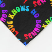Liefde kent geen grenzen Rainbow Circle LGBTQ+ Fleece Deken (Hoek)