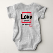 Liefde kent geen grenzen romper (Achterkant)