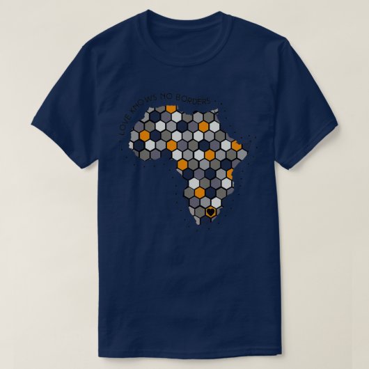 Liefde kent geen grenzen t-shirt (Design voorkant)