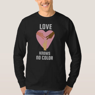 Liefde kent geen kleur Gelijkheid in ras T-shirt