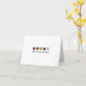 Liefde kent geen kleur notecard kaart (Gele Bloem)