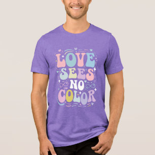 Liefde kent geen kleur Tri-Blend shirt