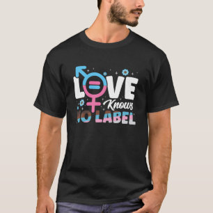 Liefde kent geen label LGBTQ Lesbisch Gay Ally Pri T-shirt