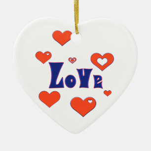 Liefde Keramisch Ornament