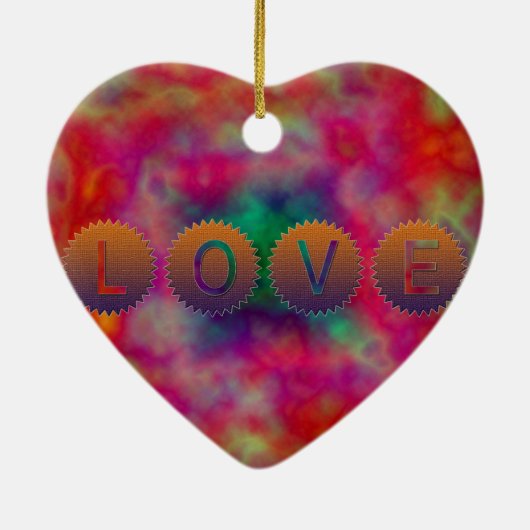 Liefde Keramisch Ornament (Achterkant)