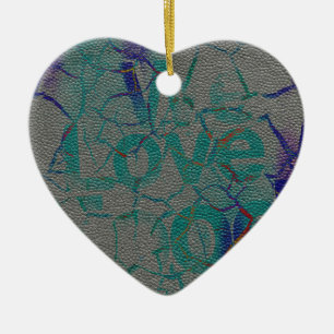 Liefde Keramisch Ornament