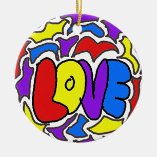 Liefde Keramisch Ornament