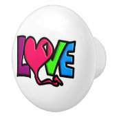 Liefde Keramische Knop (Rechts)