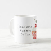 Liefde Kers Op Top Valentijnsdag Koffiemok (Voorkant links)