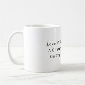 Liefde Kers Op Top Valentijnsdag Koffiemok (Links)