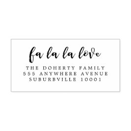 Liefde kerst omslagadres Wooden Stempel