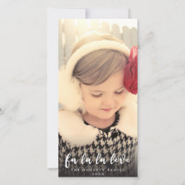 Liefde Kerst Script Foto Overlay Kaart