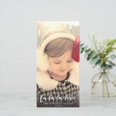 Liefde Kerst Script Foto Overlay Kaart (Staand voorkant)