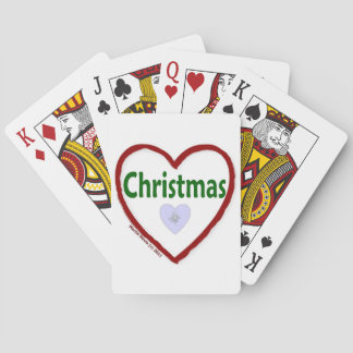 Liefde kerst speelkaarten