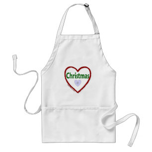 Liefde kerst standaard schort